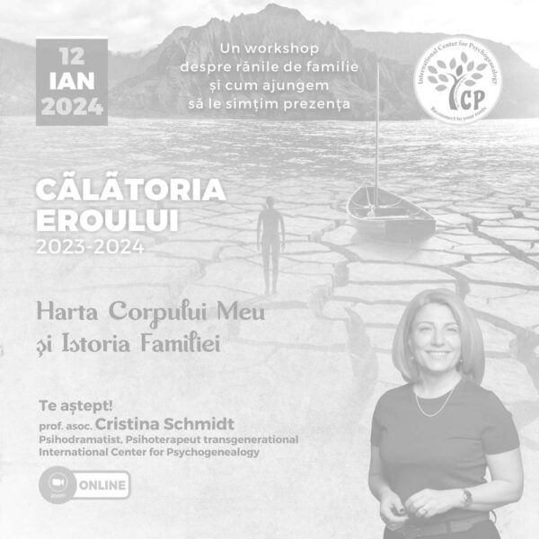 12 Ianuarie 2024 - "Harta Corpului Meu și Istoria Familiei"<p style="color:red;">SOLD OUT</p>