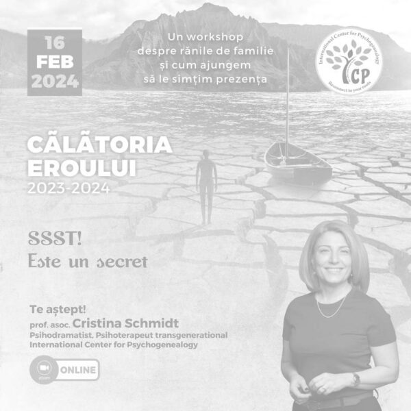 16 Februarie 2024 - "SSST! Este un secret"<p style="color:red;">SOLD OUT</p>